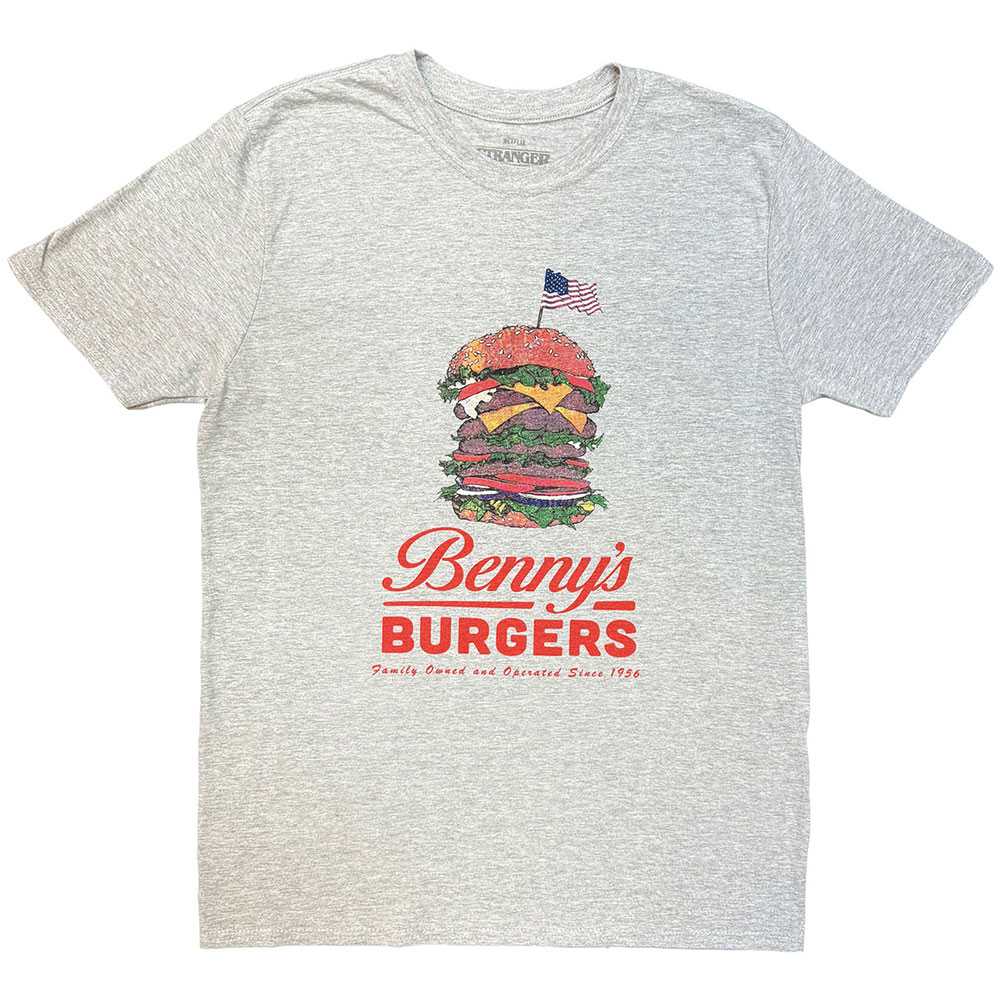 Stranger things - Benny?s Burger Herren TShirt - Grau